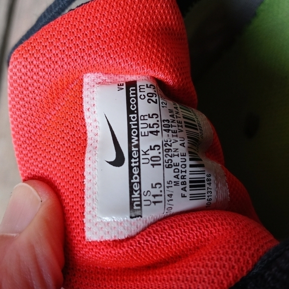 NIKE AIR ZOOM PEGASUS 31 RUNNING SHOE GREY RED BLACK RARE 652925-402 (men's SIZE - Picture 4 of 8